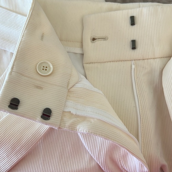NWT ELEVENTY High-Waisted Ribbed Pants in Cream, Size EU40 | US2 New w/Tag $495 - Picture 9 of 11